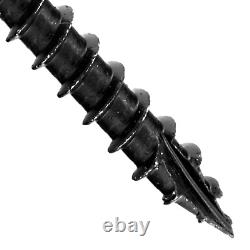 #14 X 12 Heavy Duty Black Timber/Log/Landscaping Wood Screws Exterior Coated