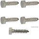 1/2 X 2-1/2 Lag Bolts Hex Head Stainless Steel Heavy Duty Wood Screws Qty 100
