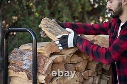 201163 48-Inch Firewood Heavy Duty Wood Log Rack, 48 Wood Rack + Cover
