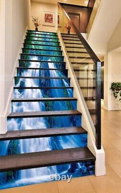 3D Woods Waterfall 176 Stair Risers Decoration Photo Mural Vinyl Decal Wallpaper