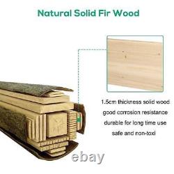3 Tier Raised Garden Bed Kit Wooden Planter Box Heavy Duty Solid Fir Wood
