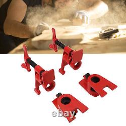 4PCS Wood Gluing Pipe Clamp Set Malleable Iron 3/4 Inch Heavy Duty H Style