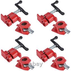 4Sets 3/4 Quick Release Heavy Duty Wide Base Iron Wood Metal Clamp Set JY