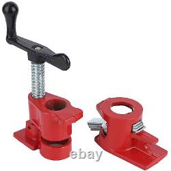 4Sets 3/4 Quick Release Heavy Duty Wide Base Iron Wood Metal Clamp Set JY