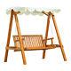 65 Swing Chair Hammock Garden Furniture Heavy-duty With Canopy Patio Garden