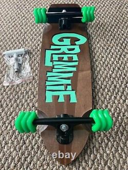 70s Style Skateboard Gremmie Complete Heavy Duty Wood Thick Nos 29x 8.25 Shark