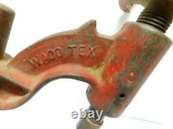 Bench Drill Antique Heavy Duty Universal Tools Waco TX Steel Wood Hand Crank