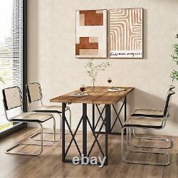 Costway 67 Patio Rectangle Table Heavy-Duty Acacia Wood Dining Table with