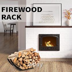 Curved Firewood Rack Firewood Holder Heavy Duty Curved Wood Rack Outdoor Fire