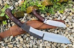 Custom Handmade Carbon Steel Blade Farmer Heavy Duty Kukri Knife Hunting Knife