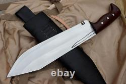 Custom Made Bowie Machete kukri-heavy duty-balance water temper full tang knife