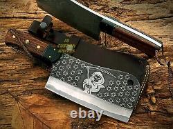 Custom Made Heavy-Duty High Carbon Steel Viking Cleaver/Butcher/Bone Cutter