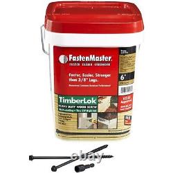 FastenMaster FMTLOK06-250 TimberLOK Heavy-Duty Wood Screw, 6 Inches, 250-Count