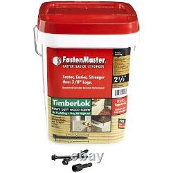 FastenMaster FMTLOK212-500 TimberLOK Heavy-Duty Wood Screw, 2-1/2 Inches