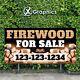 Fire Wood Banner 13 Oz Heavy-duty Vinyl Single-sided With Metal Grommets Sign