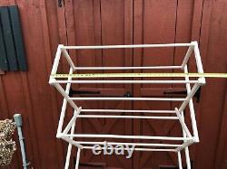 Folding Laundry Clothes Drying Rack Portable Heavy Duty Wooden Amish Made USA