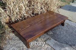 Handcrafted Heavy Duty Step Stool, 7.5h 11x24 Wood Wooden Bed Bedside, G Cherry