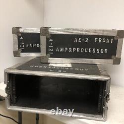 Heavy Duty 4 Space ATA Rack Case 4U PA DJ Amplifier Flight Road Calzone Case