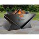 Heavy Duty Collapsible Fire Pit Bbq Grill Corrosion-resistant Corten Steel