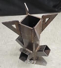 Heavy Duty Gravity Feed Rocket Stove for Outdoor Cooking Portable Grill