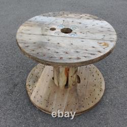 Heavy Duty Wood Drum Large Cable Reels Upcycled DIY Garden Patio, Furniture