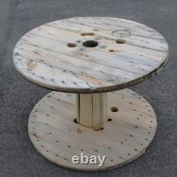 Heavy Duty Wood Drum Large Cable Reels Upcycled DIY Garden Patio, Furniture