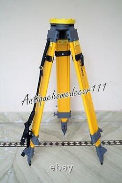 Heavy Duty Wooden Tripod Dual Lock for Surveying Instrument Total Station 40