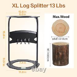 Kindling Splitter for Wood, Heavy Duty Wood Log Splitter Wedge, Easy Splitting T