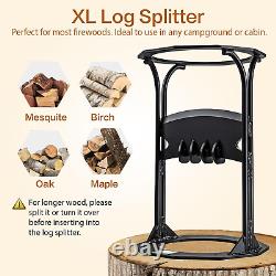 Kindling Splitter for Wood, Heavy Duty Wood Log Splitter Wedge, Easy Splitting T