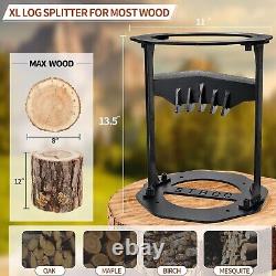 Kindling Splitter for Wood XL Manual Log Splitter Heavy Duty Portable Firewo