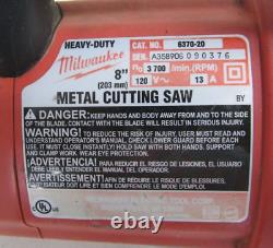 Milwaukee Tools 8 Heavy Duty Metal Cutting Saw #6370-20, 120v, 13a, 3700 RPM