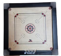 NEW Heavy Duty Carrom Board Striker&Coins Set Wooden Surface Indian Board Games