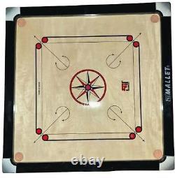 NEW Heavy Duty Carrom Board Striker&Coins Set Wooden Surface Indian Board Games