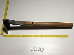 NOS Bridgeport Perfect Grip Handle Wood Concave Scraper Heavy Duty USA Very Rare