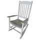 Rocking Chair Poly Lumber Porch Rocker Durable Heavy Duty Vintage White