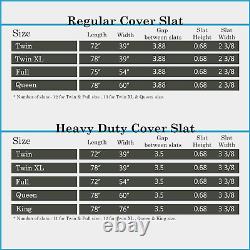 Treaton, 0.75-Inch Heavy Duty Mattress Support Wooden Bunkie Board/Bed Cover, Fu
