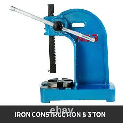 VEVOR Arbor Press 3 Ton Manual Heavy Duty Press Machine Cast Iron Assembly