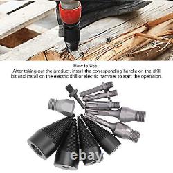 Wood Splitting Drill Bit Heavy Duty Carbon Steel Portable 4Pcs Easier Cutting