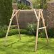 Wooden Swing Frame 67 Solid Wood Heavy Duty A-frame Stand With Bars Porch Lawn